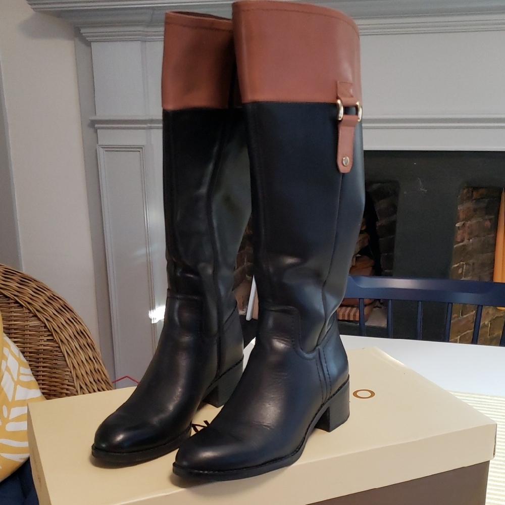 Franco Sarto Fashion Riding Boot, WIDE CALF